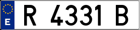 Trailer License Plate